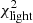 $ \chi_{\rm light}^2 $