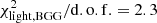 $ \chi_{\rm light, BGG}^2/{\rm d.o.f.} = 2.3 $