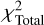 $\chi _{{\rm{Total}}}^2$