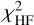 $\chi _{{\rm{HF}}}^2$