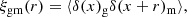 $$ \begin{aligned} \xi _{\rm gm}(r)=\langle \delta (x)_{\rm g}\delta (x+r)_{\rm m}\rangle , \end{aligned} $$