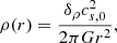 $$ \begin{aligned} \rho (r) = {\delta _\rho c_{s,0}^2 \over 2 \pi G r^2}, \end{aligned} $$