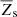 $ {\overline{Z}}_{\mathrm{s}} $