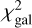 $\chi _{{\rm{gal}}}^2$