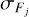 ${\sigma _{{F_j}}}$
