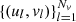 $ \{(u_l,{\it v}_l)\}_{l=1}^{N_{\it v}} $