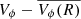$ V_\phi-\overline{V_\phi(R)} $