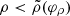 $ \rho < \tilde{\rho}(\varphi_\rho) $