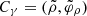 $ C_\gamma=(\tilde{\rho},\tilde{\varphi}_\rho) $