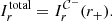 $$ \begin{aligned} I_r^\mathrm{total}=I_r^{\mathcal{C} ^-}(r_+). \end{aligned} $$