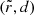 $ (\tilde{r},d) $