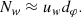 $$ \begin{aligned} N_{w}\approx u_{w}d_\varphi . \end{aligned} $$