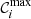 $ \mathcal{C}_i^{\rm max} $