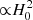 $ {\propto}H_0^2 $