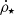 $ \dot\rho_{\star} $