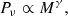 $$ \begin{aligned} P_{\nu } \propto M^{\gamma }, \end{aligned} $$