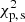 $ \chi_{\rm p,\,s}^2 $
