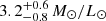$ 3.2^{+0.6}_{-0.8}\, M_{\odot}/L_{\odot} $