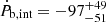 $ {\dot{P}_{\text{b,int}}}= -97^{+49}_{-51} $