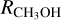 ${R_{{\rm{C}}{{\rm{H}}_{\rm{3}}}{\rm{OH}}}}$
