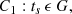 $$ \begin{aligned} C_1: t_s\,\epsilon \,G , \end{aligned} $$