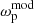 $ \omega_{\mathrm{p}}^{\mathrm{mod}} $