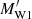$ M^\prime_{\rm W1} $