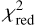 $\chi _{{\rm{red}}}^2$