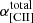 $ \alpha^{\mathrm{total}}_{\mathrm{[CII]}} $