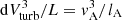 $ {\rm d}V_{\rm turb}^3/L = v_{\rm A}^3/l_{\rm A} $