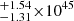 $ ^{+1.54}_{-1.31}{\times}10^{45} $