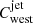 $ C_{\mathrm{west}}^{\mathrm{jet}} $