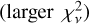 $\left( {{\rm{laeger}}\,\,\chi _v^2} \right)$