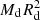 $ M_{\rm d}R_{\rm d}^2 $
