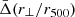 $ \bar{\Delta}(r_{\perp}/r_{500}) $