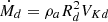 $ \dot M_d= \rho_a R_d^2 V_{Kd} $