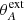 $ \theta^{\rm ext}_A $