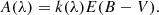 $$ \begin{aligned} A(\lambda )=k(\lambda ) E(B-V) .\end{aligned} $$