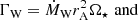 $$ \begin{aligned}&\Gamma _{\rm W} = \dot{M}_{\rm W} r_{\rm A}^2 \Omega _\star \,\, \mathrm{and} \end{aligned} $$