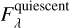 $F_\lambda ^{{\rm{quiescent}}}$