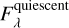 $F_\lambda ^{{\rm{quiescent}}}$