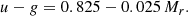 $$ \begin{aligned} u-g = 0.825-0.025\, M_r. \end{aligned} $$