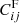 $ C_{ij}^{\rm F} $
