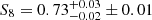 $ S_8=0.73^{+0.03}_{-0.02} \pm 0.01 $