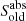 $ S_{\mathrm{old}}^{\mathrm{abs}} $