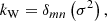 $$ \begin{aligned} k_\text{W} = \delta _{mn}\left(\sigma ^2\right), \end{aligned} $$