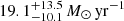 $ 19.1^{+13.5}_{-10.1}\,{M}_\odot\,\mathrm{yr}^{-1} $