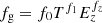 $ f_{\rm g} = f_0 T^{f_1} E_z^{f_z} $