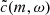 $ \tilde c(m,\omega) $