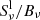$ S^{\mathrm{l}}_{\nu}/B_\nu $